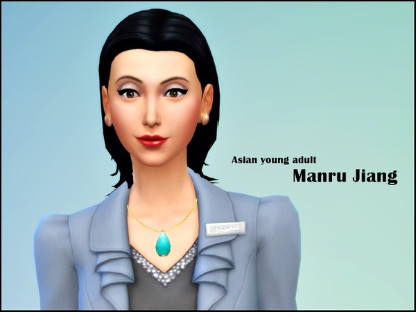 Sims 4 — Manru Jiang by jeisse197 — Hi! I made a Professional women,She is a asian young adult, No Custom Content used/No