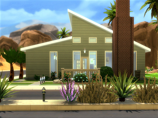 Sims 4 — Desert Dreams by DystopiaGrrl2 — A lovely little starter home for a Single Sim or a couple! It has lots of