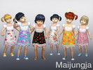 Sims 4 — Cute Short Dress Toddler by maijungja — Cute Short Dress for Toddler 6 color cutie dress Hope you like it!