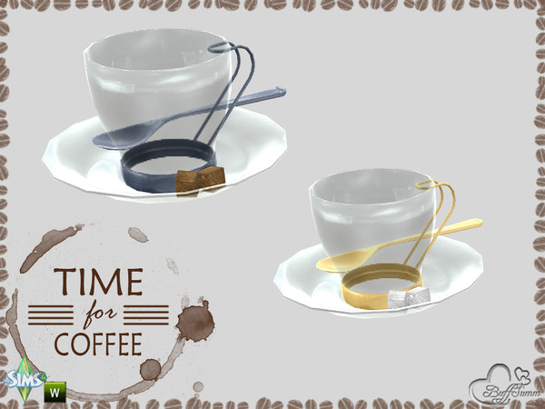 Sims 4 — Time for Coffee Cup empty by BuffSumm — Part of the *Time for Coffee Deco Set*