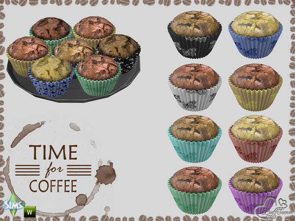 Sims 4 — Time for Coffee Muffin by BuffSumm — Part of the *Time for Coffee Deco Set*