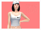Sims 4 — Top Nike by gusmte — My first custom content. I know that it is not very elaborate but I am perfecting myself in
