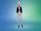 Sims 4 — Pastel Goth Alien Leggings by caligirlsparkle — if your a pastel goth lover, then these are the right leggings