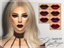 Sims 4 — Lipstick 017 by Nastasya2 — - 7 colors, - HQ texture, - custom thumbnail, - suited to all skin. Thank you for