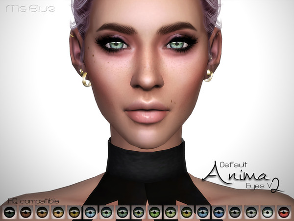 Sims 4 — Anima Eyes V2 HQ Default by Ms_Blue — - Updated and improved - 18 colors - All ages and genders - Default