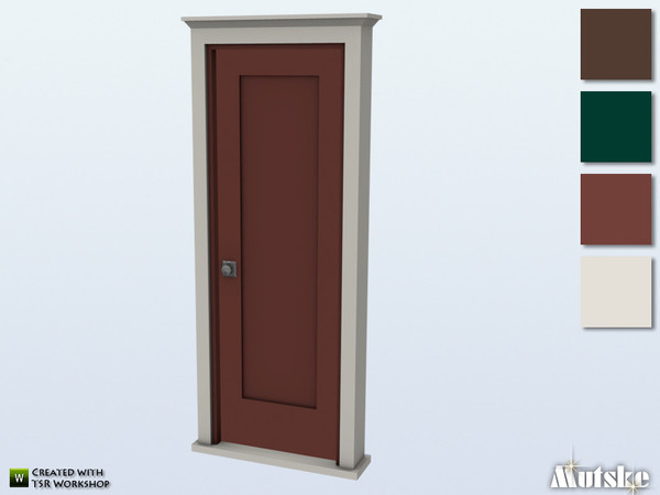 Sims 4 — Queen Anne Door Privat 2x1 Single by Mutske — This door is part of the Queen Anne Constructionset. Made by