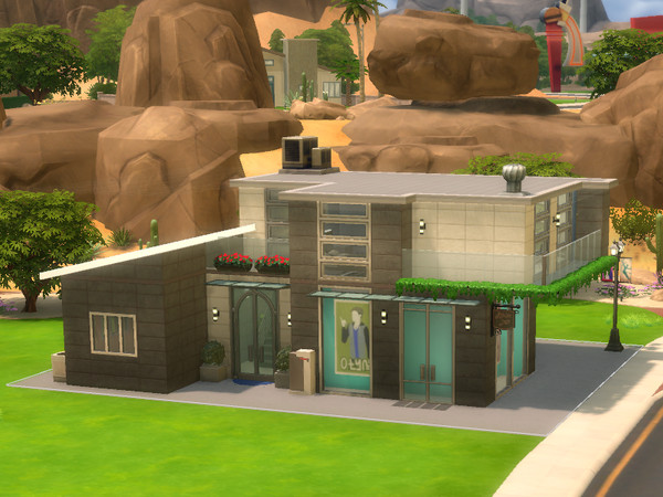 Sims 4 — Studio Apt - Over the shops by CherryNellie — Nice and modern apartment with one bedroom and one bathroom. The