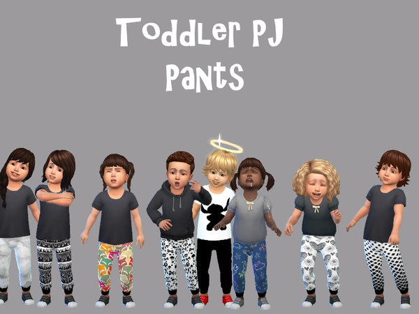 Sims 4 — Toddler PJ Shorts by Bre0524 — Designed toddlers pj shorts/pants