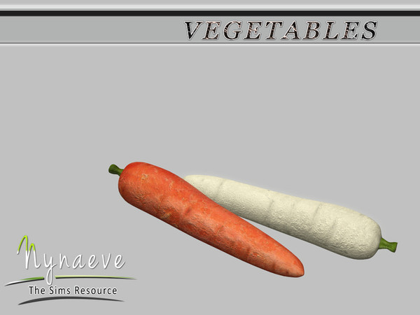 Sims 4 — Carrot by NynaeveDesign — Vegetables - Carrot Located in: Decor - Miscellaneous Decor Price: 54 Tiles: 0.5x0.5