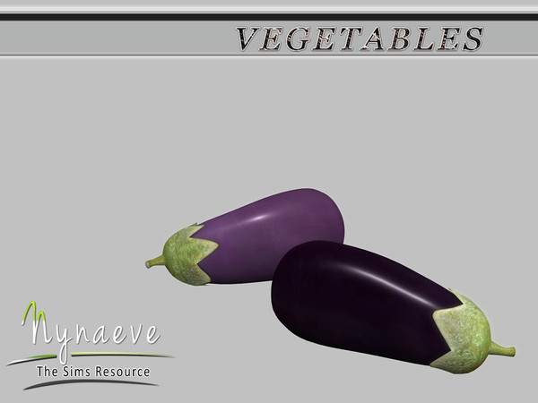 Sims 4 — Eggplant by NynaeveDesign — Vegetables - Eggplant Located in: Decor - Miscellaneous Decor Price: 54 Tiles: