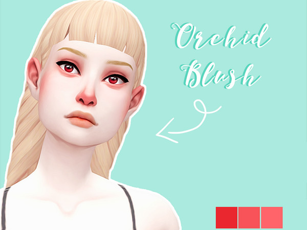 Sims 4 — [ Orchid ] Blush by eirflower — A fullbody blush with 3 different intensities for all types of skintones. Covers