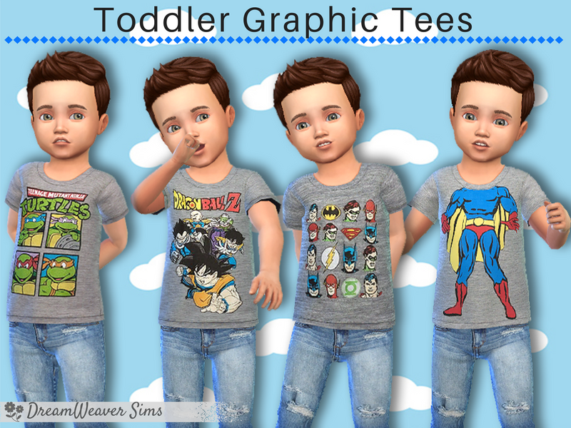 The Sims Resource Toddler Boy Graphic Tees 02