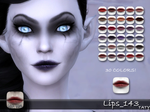 Sims 4 — [Ts4]Taty_Lips_143 by tatygagg — - Female - Human, Alien - Teen to Elder - Hq Compatible