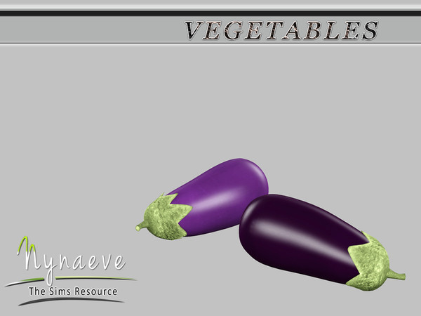 Sims 3 — Eggplant by NynaeveDesign — Vegetables - Eggplant Located in: Decor - Miscellaneous Decor Price: 54 Tiles: