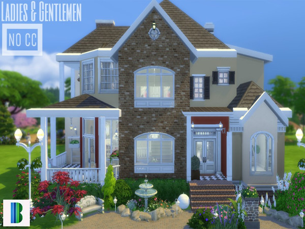 Sims 4 — Ladies & Gentlemen by BatuhanJean — This is very showy mansion. This mansion for big family. There are four