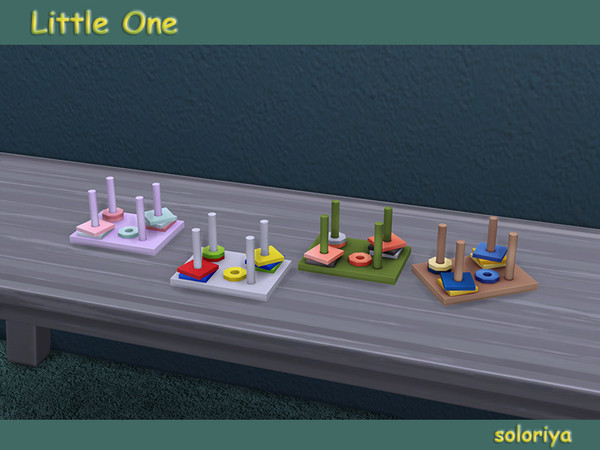 Sims 4 — Little One Decorative Toy v1 by soloriya — Decorative toy. Part of Little One set. 4 color variations. Category: