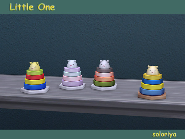Sims 4 — Little One Decorative Toy v2 by soloriya — Decorative toy with a cute bear on the top. Part of Little One set. 4