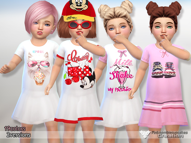 The Sims Resource - Toddler Nightgowns