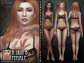 Sims 4 — R skin 6 - FEMALE by RemusSirion — Update 2019-06-24: Mermaid-compatible! A new skin for female sims! R skin 06