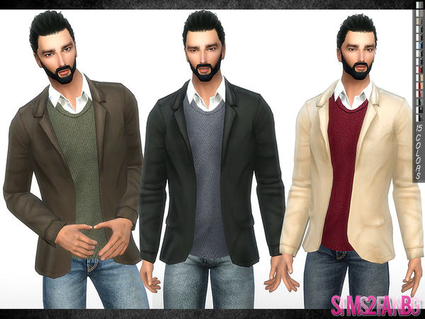 The Sims Resource - 297 - Shirt With Coat