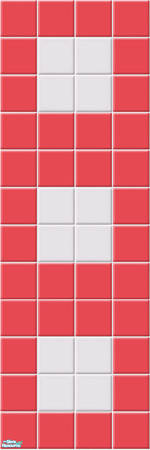 Sims 2 — Atomic tile wall pink 3 by Liesanne — A new atomic tile wall to mix and match with the Maxis atomic floor tiles