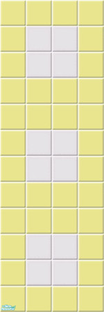 Sims 2 — Atomic tile wall lemon 3 by Liesanne — A new atomic tile wall to mix and match with the Maxis atomic floor tiles