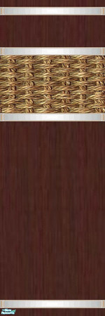 Sims 2 — Elegant Fine Veneers - Individual Item by lollipop6969 — Mahogany Weave