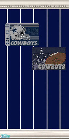 Sims 2 — Cowboys Wallpaper set - Individual Item by tiny_tams_sims — Here is 5 of 5 of the set of Dallas Cowboys