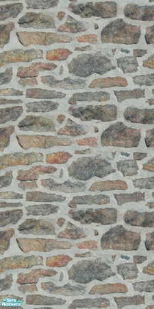 Sims 2 — TL - Fieldstone Walls Recolor 13 by TabbyLou — Recolor 13 0f 50 Fieldstone Seamless Walls under Masonry. Use