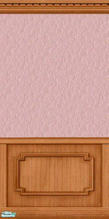Sims 2 — Pink Textured Wall with Panel 2 by RhondaBlonda — 