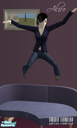 Sims 2 — Alice Cullen by __gatitos__ — If you know who made the hair, please, tell me.