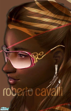 Sims 2 — R. Cavalli Thin framed Eyewear - Pink by IcedMango — New Cavalli Sunglasses, elegant style, thin frame temple.