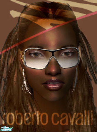 Sims 2 — R. Cavalli Thin framed Eyewear - Grey by IcedMango — New Cavalli Sunglasses, elegant style, thin frame temple.