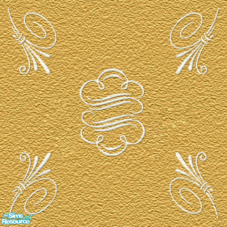 Sims 2 — Provincial Decor-Gilt deco carpet 1 by froilan — Part of the Provincial Decorating Set-Part 3. Coordinates with
