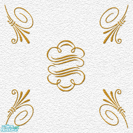 Sims 2 — Provincial Decor-Alabaster deco carpet 1 by froilan — Part of the Provincial Decorating Set-Part 3. Coordinates