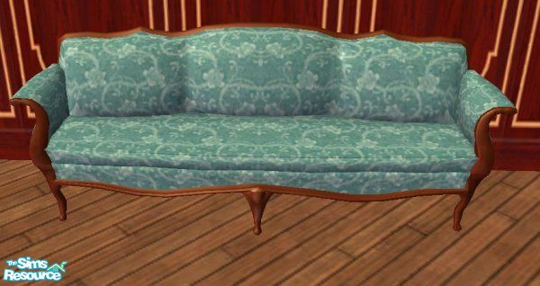 Sims 2 — D2DFloral Blue - Luxury Sofa by D2Diamond — This floral design brings a touch of class, and elegance for any