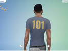 Sims 4 — Fallout Vault tech t-shirt by TeaMarieSims — Male fallout vault tech 101 t-shirt. Base game mesh. (having issues