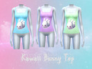 Sims 4 — Kawaii Bunny Top by Shell9749 — I was messing around and i made a cute top recolor that I would like to share