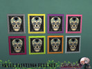 Sims 4 — Sugar Skull Painting Full Set by Shelberbell — A cute sugar skull painting set featuring eight different frame