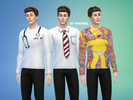 Sims 4 — Sweater Multiplay Life  by vvrobel — It is sweater in cartoon's style for adult men. 