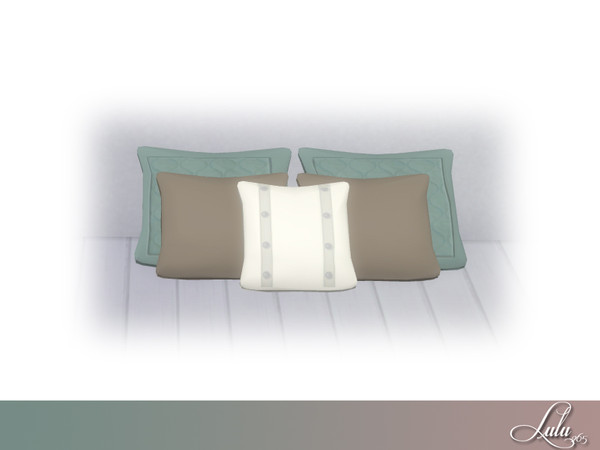 Sims 4 — Berkshire Bedroom Bed Pillows by Lulu265 — Part of the Berkshire Bedroom Set