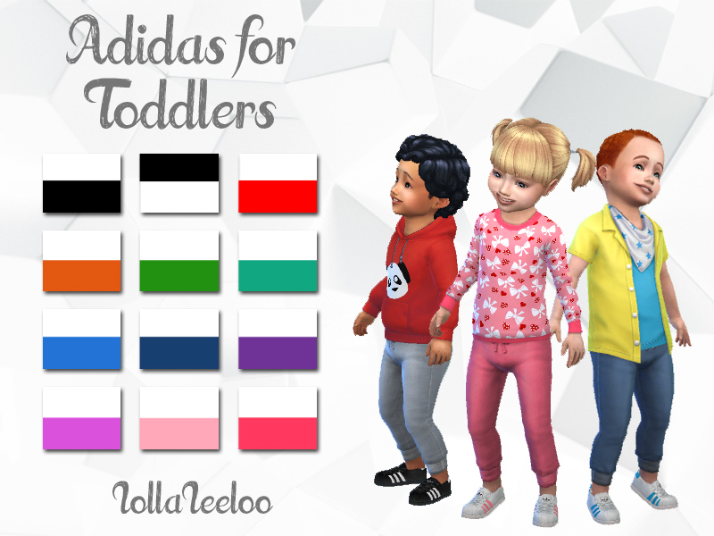 acidity Signal lawyer The Sims Resource - Adidas Shoes for Toddlers by LollaLeeloo