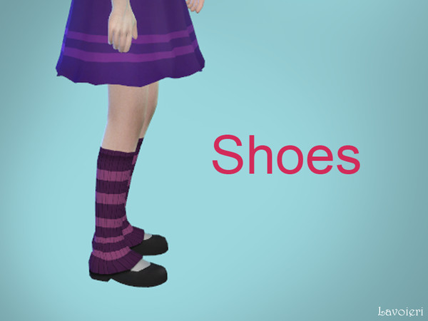 Sims 4 — Annie Shoes by Lavoieri — - for kids; - 15 colors; - custom mesh; - male and female; - with CAS thumbnail.