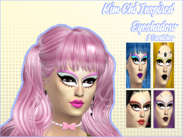 Sims 4 — Kim Chi Eyeshadow by VENUSxSIMS — EYESHADOW INSPIRED BY DRAG QUEEN KIM CHI! (This eyeshadow is meant to be used