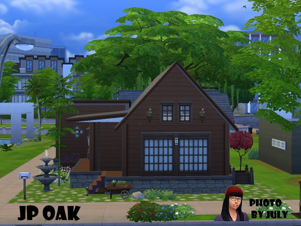Sims 4 — JP OAK by july1996 — This is a Japanese-style house. 1 badroom and1bathroom The house has a living room,
