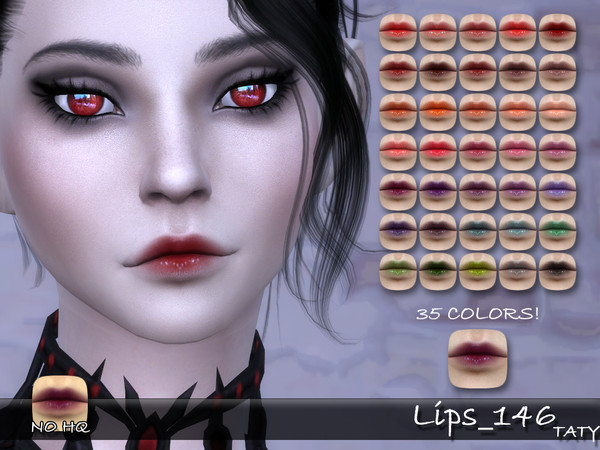 Sims 4 — [Ts4]Taty_Lips_146 by tatygagg — - Female - Human, Alien - Teen to Elder - Hq Compatible