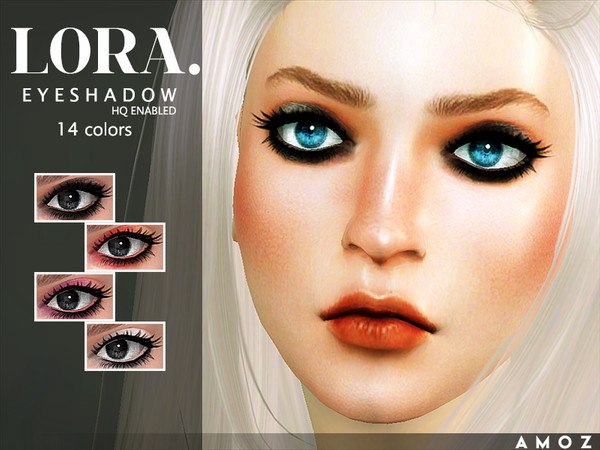 Sims 4 — Amoz [Lora] Eyeshadow by amoz2 — - 14 Colors - Custom Thumbnail - HQ Texture Enjoy!