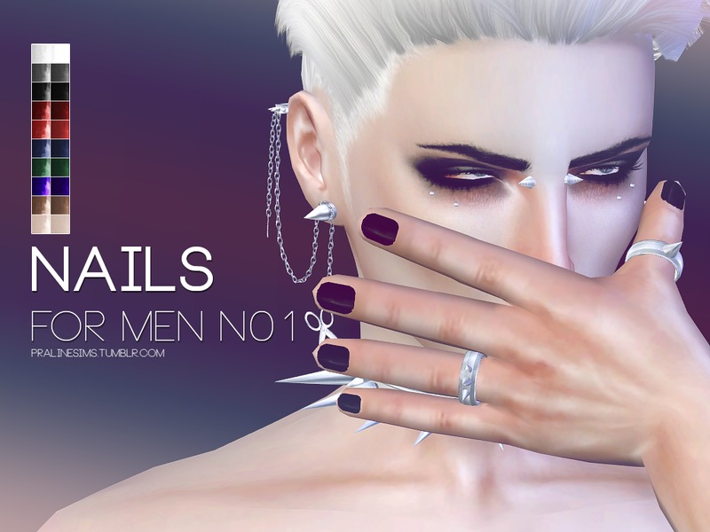 Pralinesims' Nails for men N01