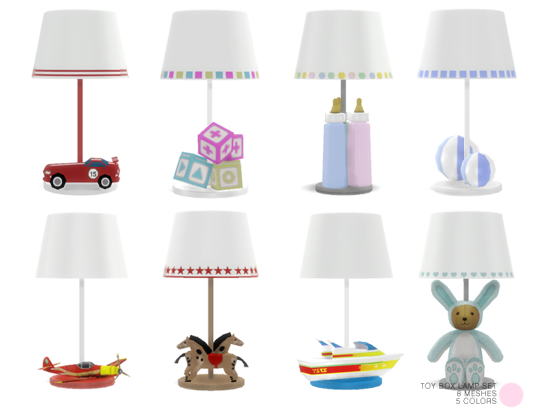 Ungdom semafor hovedpine The Sims Resource - Toy Box Lamp Set
