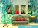 Sims 4 — LV ILUSION PAINTINGS by debymendes —  A PAINTING COLlECTION WITH 4 SWATCHES. City Living game pack required.